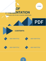 Yellow PowerPoint Template For Modern Business