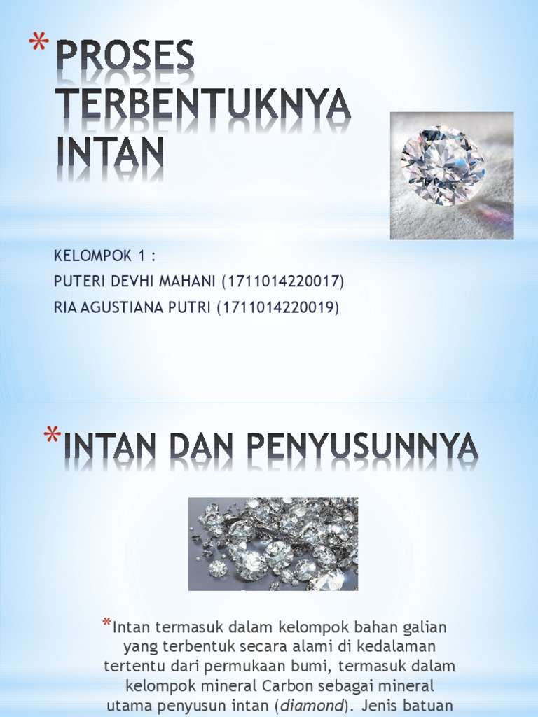 Proses Pembentukan Intan dan Mineral | PDF