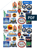 Around The World Stickers