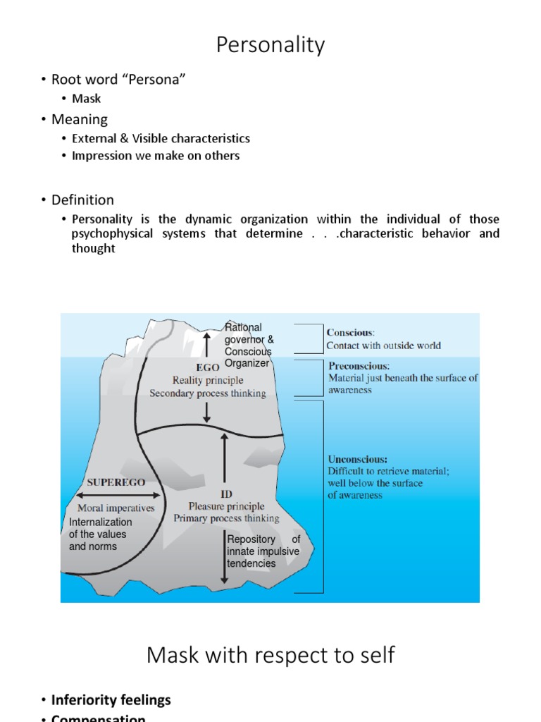 Personality: - Root Word 
