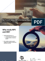 Net Present Value (NPV) & Internal Rate of Return (IRR) : Round 3 Submission - Sajal Gupta