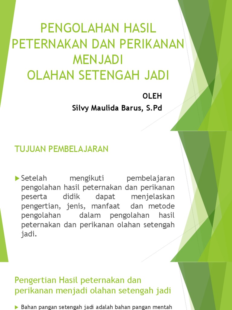Pengolahan Hasil Peternakan Dan Perikanan Pdf