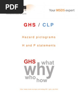GHS CLP Hazard pictograms, H and P Statements