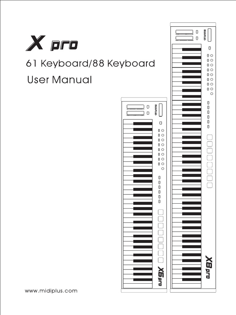 X6 8pro Midi Keyboard Manual CN en PDF Musical Instruments Percussion Instruments