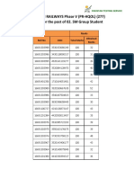 SM Group Student Provisional Result