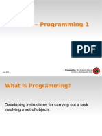 1 - What Is Programming