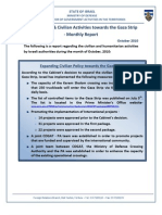 Gaza Strip Civilian and Humanitarian Aid Monthly Report-October 2010