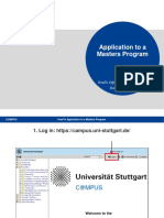 Howto Apply For Masters Stuttgart