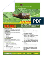 Giant African Snail Pest Notification, Trinidad and Tobago