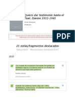 Notas de - Quiero Dar Testimonio Hasta El Final. Diarios 1933-1941