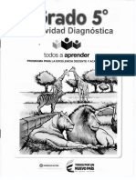 Grado 5° - Actividad Diagnostica - Todos A Aprender