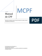 Mcpf. Manual de CPF
