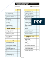 Sample Pilots Checklist