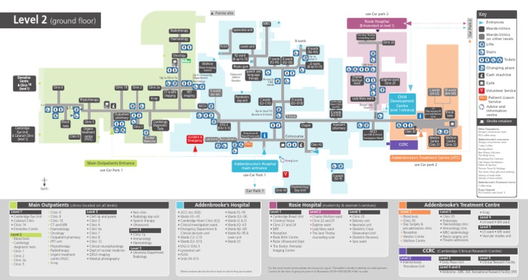 Addenbrookes Hospital Level 2 Floor Plan Pdf Radiology Medical Imaging