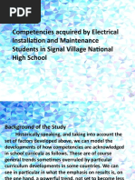 Competencies Acquired by Electrical Installation and Maintenance Students in Signal Village National High School