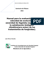 Calculo Del Estado de Evolucion y La Severidad de La Sigatoka Negra