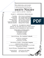 Modesty Night Program Sample Program