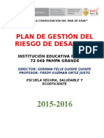 Plan de CGRD Pampa Grande 2016 of
