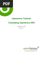 Translating Openbravo Oracle 1.1