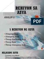 Mga Rehiyon Sa Asya: Aralin 2