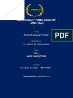 UTH Honduras Clase Administración Ventas Tarea 1 Mapa Conceptual