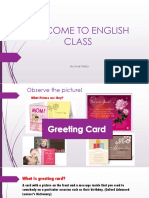Welcome To English Class: by Andi Wafa