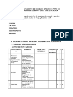 Planta de Tratamiento de Residuos Orgánicos para Su Transformación en Compost en La Ciudad de Tunja