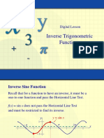 Inverse Trigonometric Functions: Digital Lesson