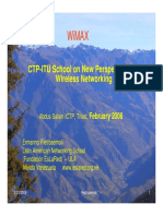 Wimax: CTP-ITU School On New Perspectives On Wireless Networking