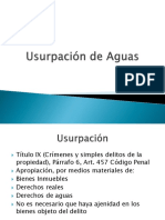 Usurpación de Aguas