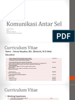 Komunikasi Antar Sel: Donny Nauphar 2018 Fakultas Kedokteran Universitas Swadaya Gunung Jati