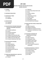 API 1104 Reading Checklist