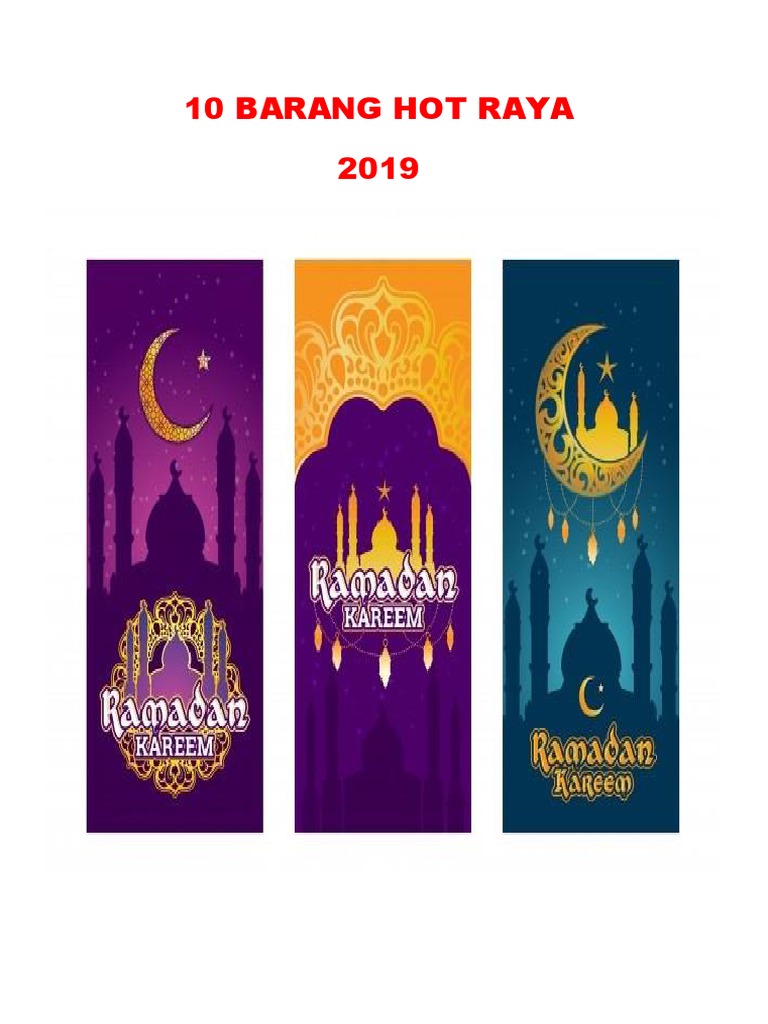 10 Barang Hot Raya | PDF