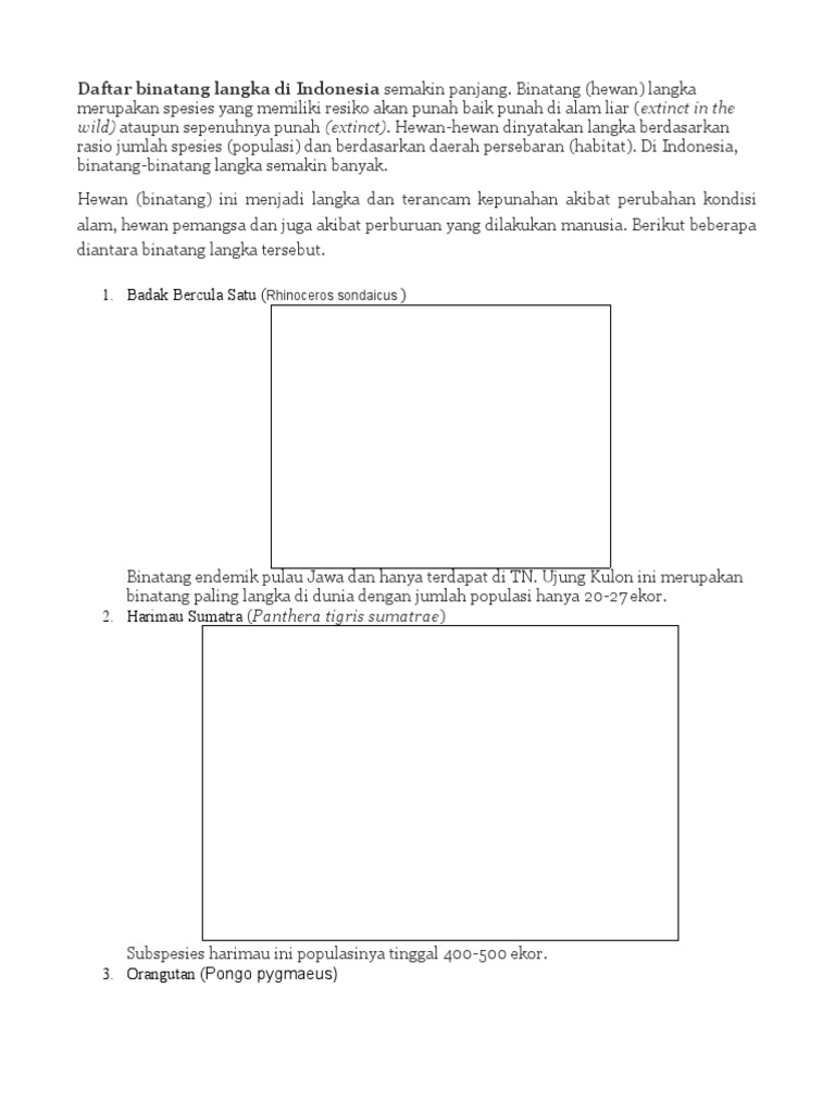 7500 Koleksi Gambar Hewan Langka Di Pulau Jawa Gratis Terbaru