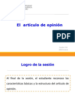 13A - N04I - El Artículo de Opinión (Diapositivas) 2019-Marzo