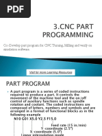 CNC Part Programming