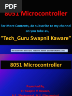 8051 Microcontroller Basics by Er. Swapnil V. Kaware