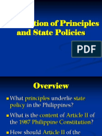Declaration of Principles and State Policies