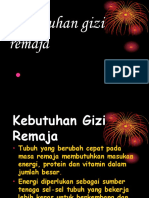 Kebutuhan Gizi Remaja