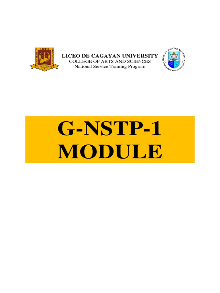 g-nstp-1 Module | PDF | Psychological Concepts | Psychology