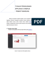 Petunjuk Penggunaan Applikasi E-kinerja Pemkot Bandung