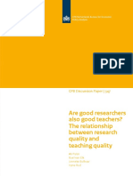 CPB Discussion Paper 347 Are Good Researchers Also Good Teachers