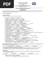 First Quarter Exam in English 10 Marcos FINAL 2