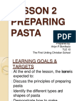 Lesson 2 Preparing Pasta: Prepared By: Arlyn P. Bonifacio TLE 10 The First Uniting Christian School