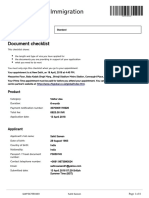 UK Visa Checklist