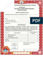 Contoh Format Shusbn SD 2019 PDF Revisi