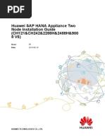 Huawei SAP HANA Appliance Two Node Installation Guide (CH121&CH242&2288H&2488H&9008 V5) 08