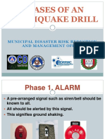 Phases of An EQ Drill MDRRMO