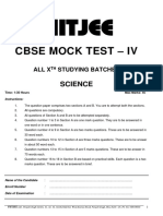 Cbse Mock Test 4 - Science - Jan 14 2019