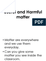 Useful and Harmful Matter Lesson G3